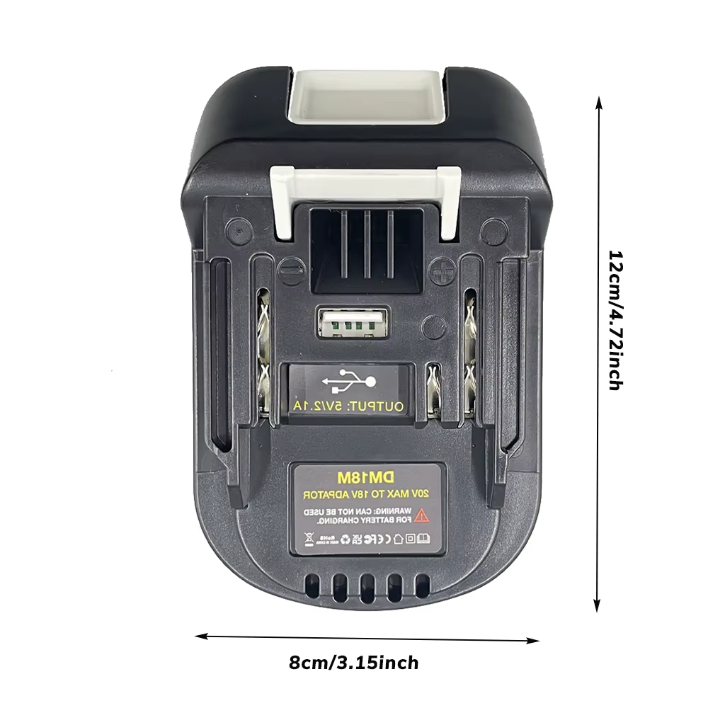 Adaptateur de batterie pour Milwaukee pour Dewalt pour Makita Bl1830 Bl1850 Batteries pour outils
