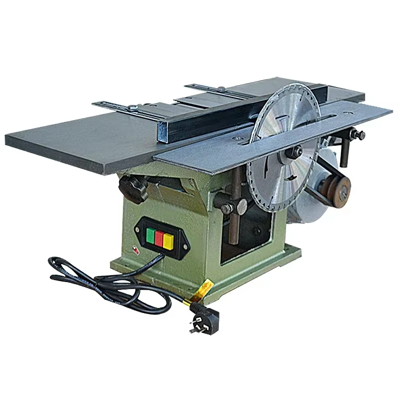 Nouveau modèle 120 : Raboteuse à bois 220V trois-en-un avec outils de scie à table