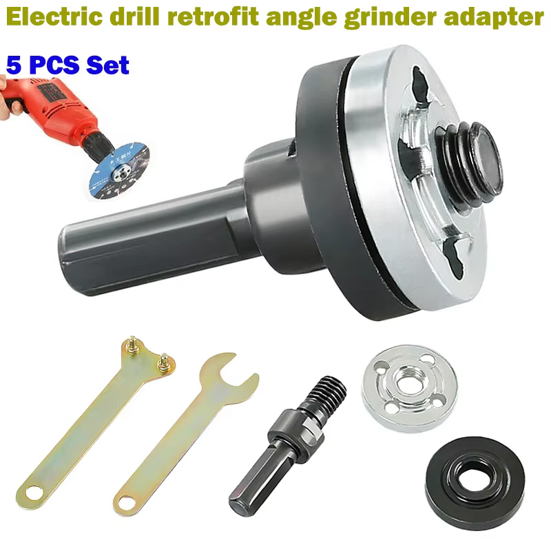 Adaptateur de conversion de perceuse électrique 10 mm en meuleuse d'angle pour disque de coupe et roue de polissage – Accessoires d'installation