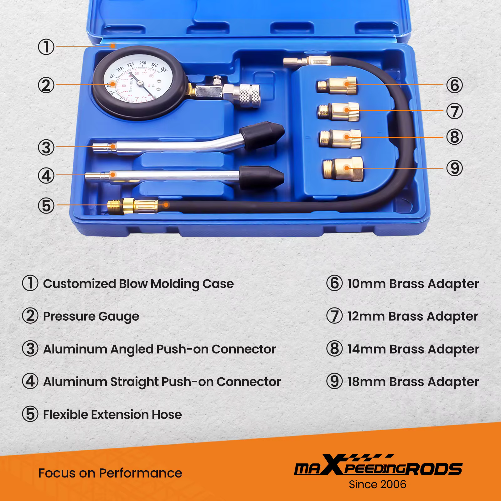Testeur de compression du moteur