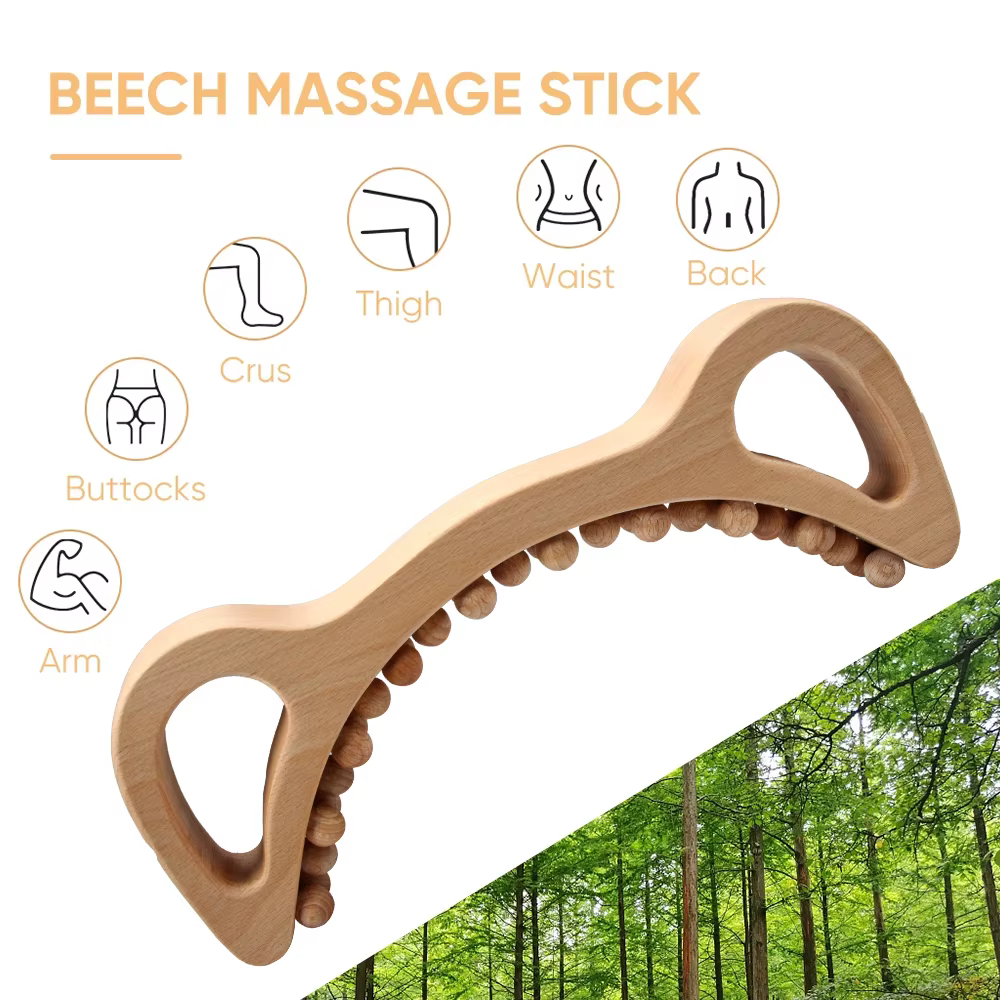 Outils de Massage thérapeutique en bois, masseur de Cellulite, brosse mince pour le corps, Kit Maderoterapia Colombiana pour le Drainage lymphatique, Anti-Cellulite