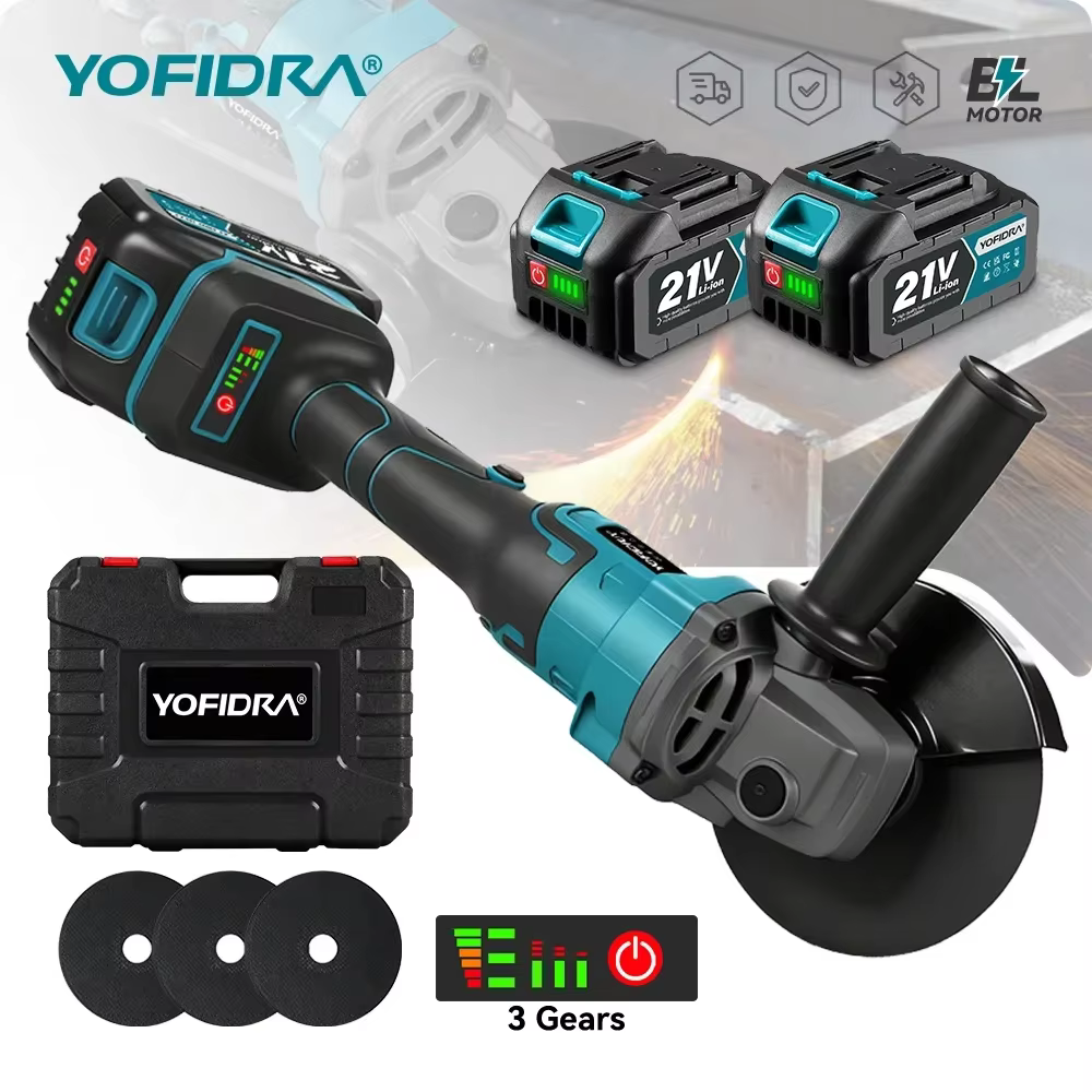 YOFIDRA 125mm M14 meuleuse d'angle sans brosse Machine de découpe