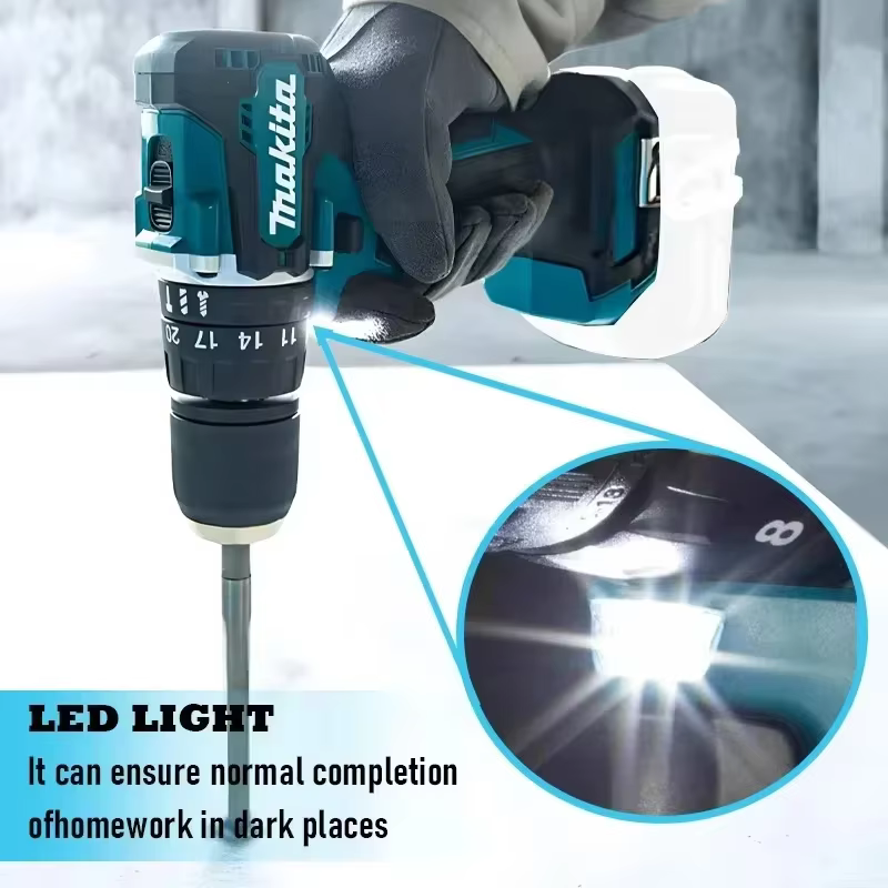 Perceuse-visseuse sans fil Makita DDF487 18V, outil électrique sans balais, compatible avec le système de batterie Makita 18V