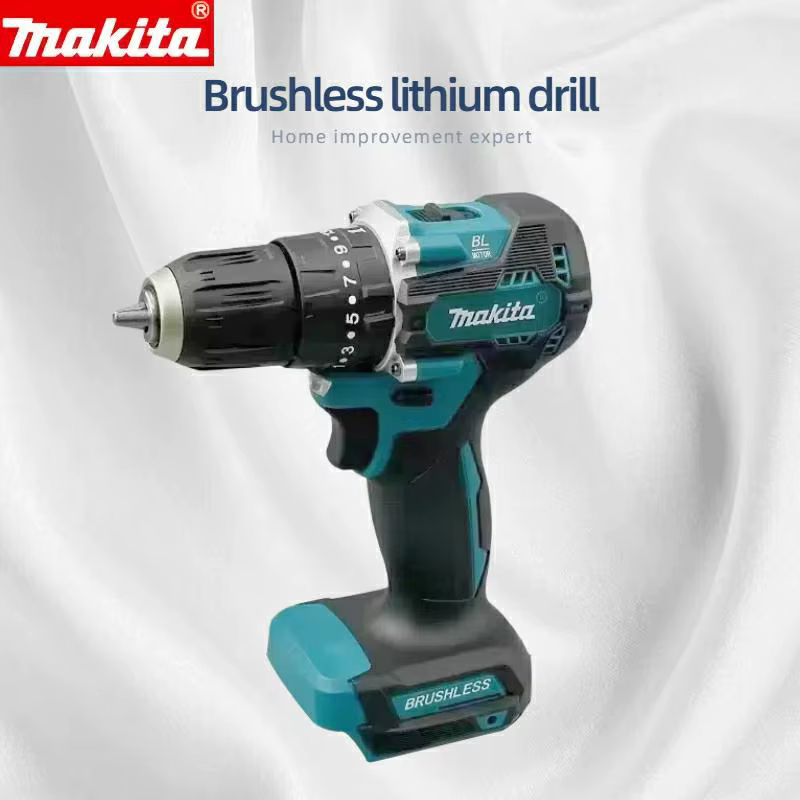 Makita DDF487 Perceuse à percussion sans fil 18V sans balais 10 mm : Outil électrique rechargeable à couple élevé (machine uniquement)