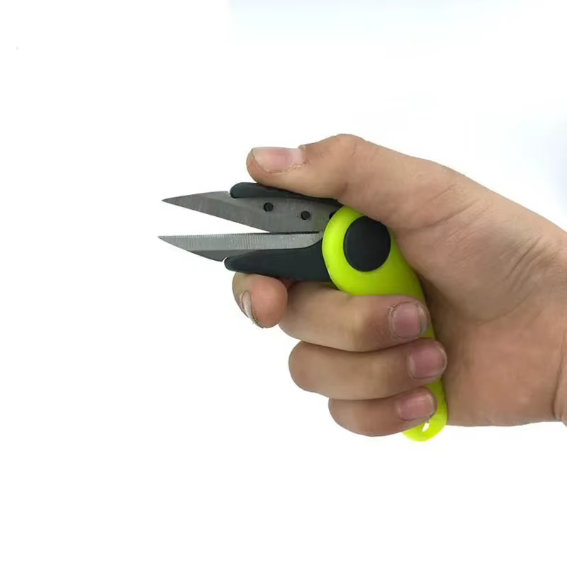 Ackibbik 2 pièces/ensemble Kit d'outils de pêche à nœud rapide ligne de pêche télescopique coupe tondeuse acier inoxydable ciseaux à poisson accessoires