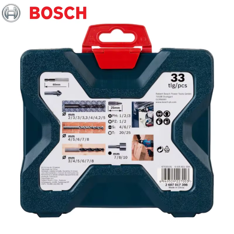 BOSCH 2607017398 Ensemble de forets et embouts de tournevis X-Line pour perceuse à percussion