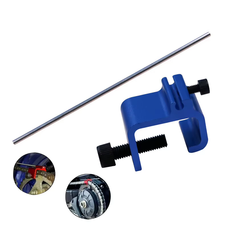 Outil d'alignement de chaîne Compatible avec moto ATV pignon de vélo Sport Dirt Bike Scooter réglage de la chaîne alignement précis