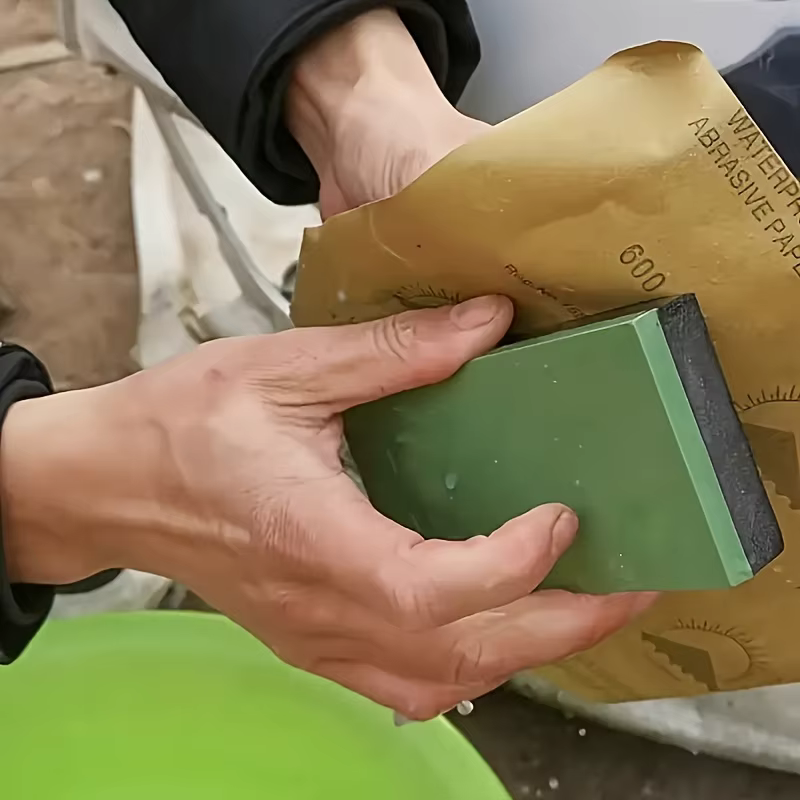 Ponceuse manuelle porte-papier de verre mur de meulage outil de polissage pour le travail du bois planche de sable