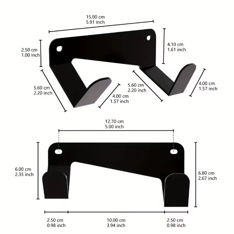 Support de rangement mural en métal pour outils