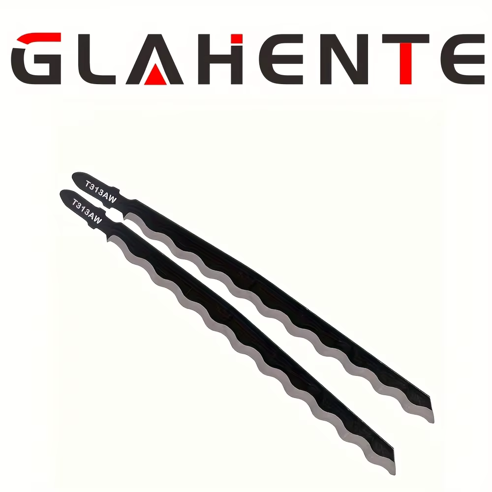 Paquet de 2 lames de scie sauteuse de 152 mm – Conception professionnelle de dents ondulées pour une coupe précise du bois/plastique/cuir
