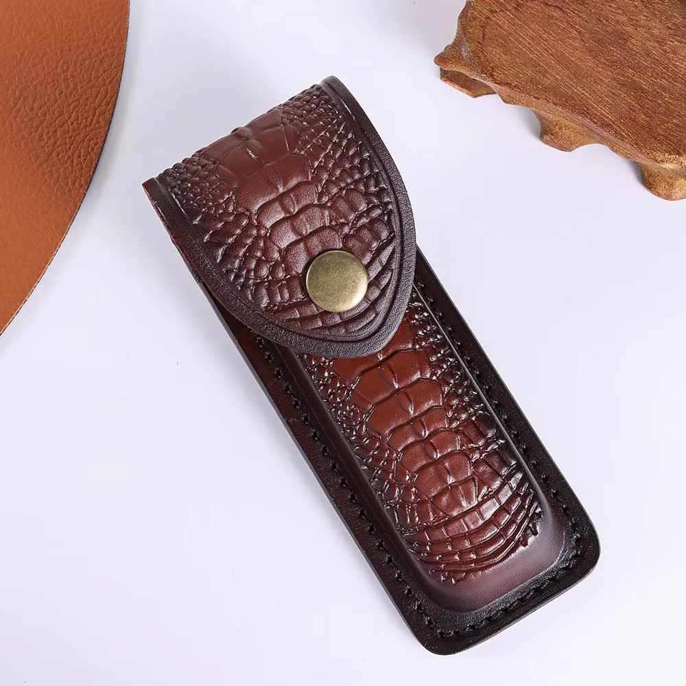 Fourreau de Couteau en Cuir avec Ceinture de Taille, Poche à Outils Multifonctions, Juste de Protection pour Lampe de Poche, Étui de Transport pour le Camp en Plein Air
