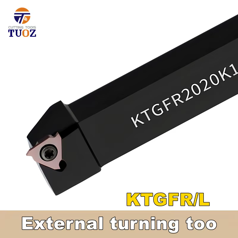 TUOZ CNC outil de tour tourelle de montage verticale CTGFR/KTGFR/KTGFSR/CTGFSR pince à ressort porte-outil à rainure peu profonde