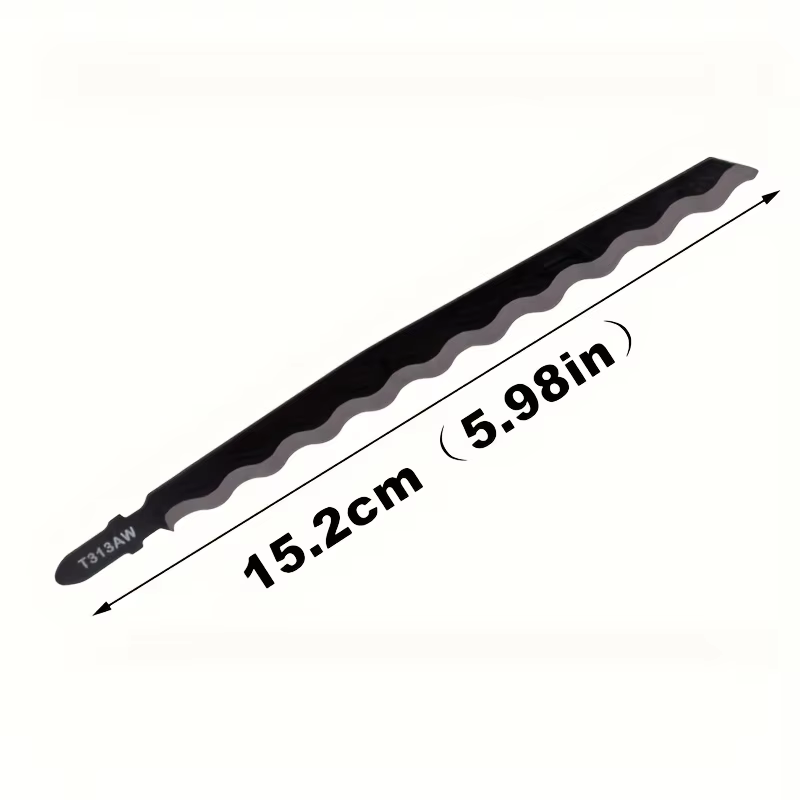 Paquet de 2 lames de scie sauteuse de 152 mm – Conception professionnelle de dents ondulées pour une coupe précise du bois/plastique/cuir