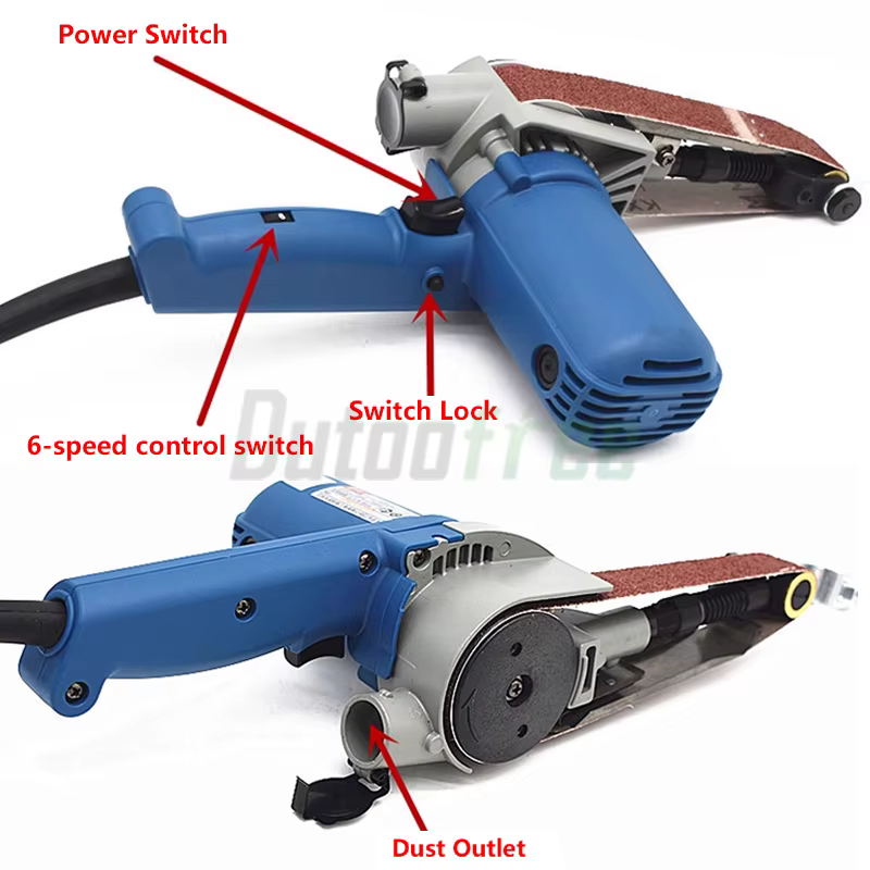 Ponceuse à bande électrique haute puissance 220V 550W 30*533mm