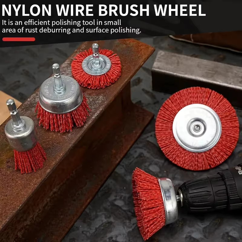 Brosse en nylon abrasive à fil