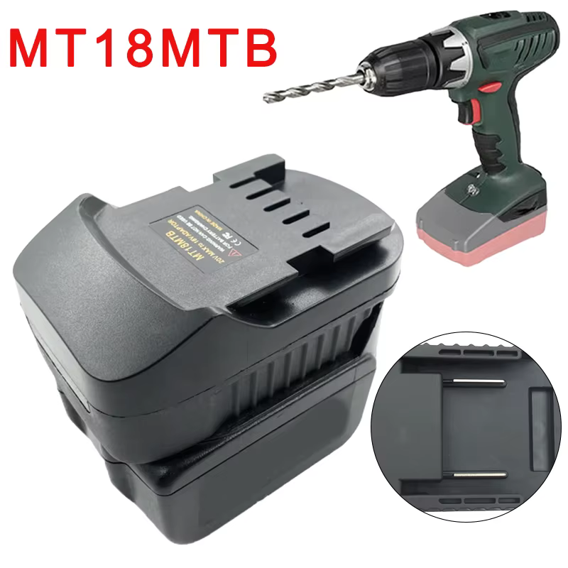 Adaptateur MT18MTB pour batterie Li-ion Makita 18V converti en pour outils électriques Metabo 18V