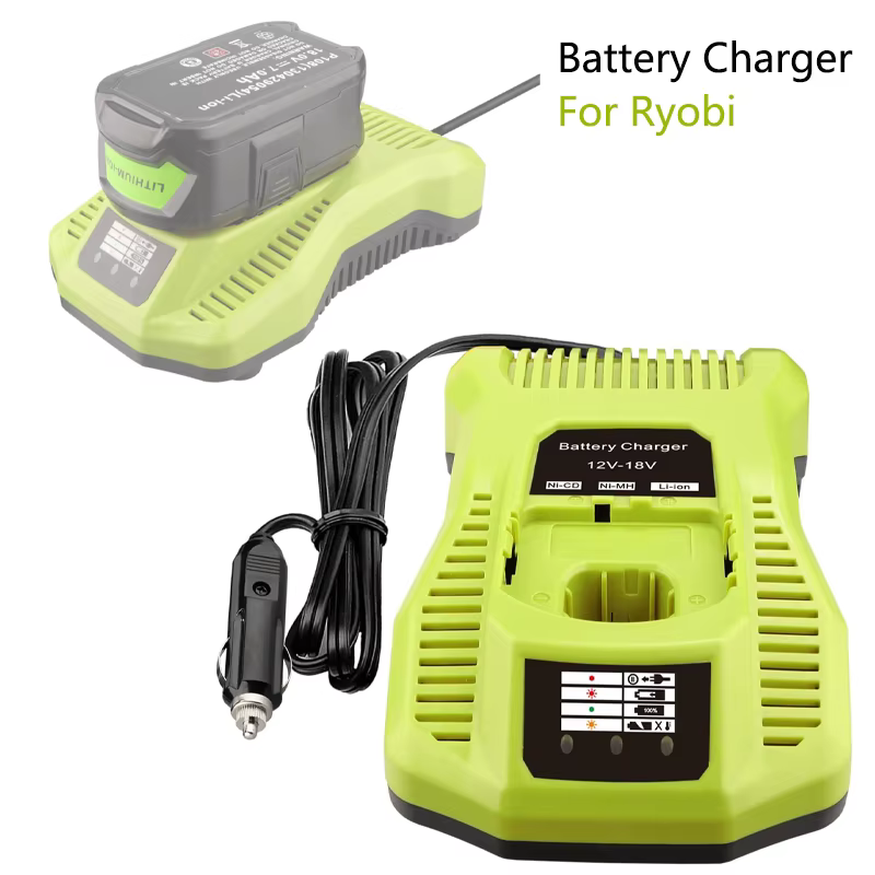 Chargeur de batterie pour Ryobi 18V Lithium Portable allume-cigare prise voiture