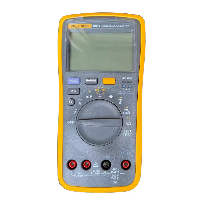 Fluke 18B plus multimètre numérique AC/DC tension courant LED Test automatique plage manuelle résistance capacité testeur