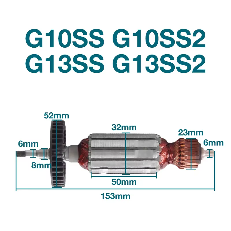 240V pour Hitachi G10SS G10SS2 G13SS G13SS2 meuleuse d'angle rotor armature ancre stator pièces de rechange
