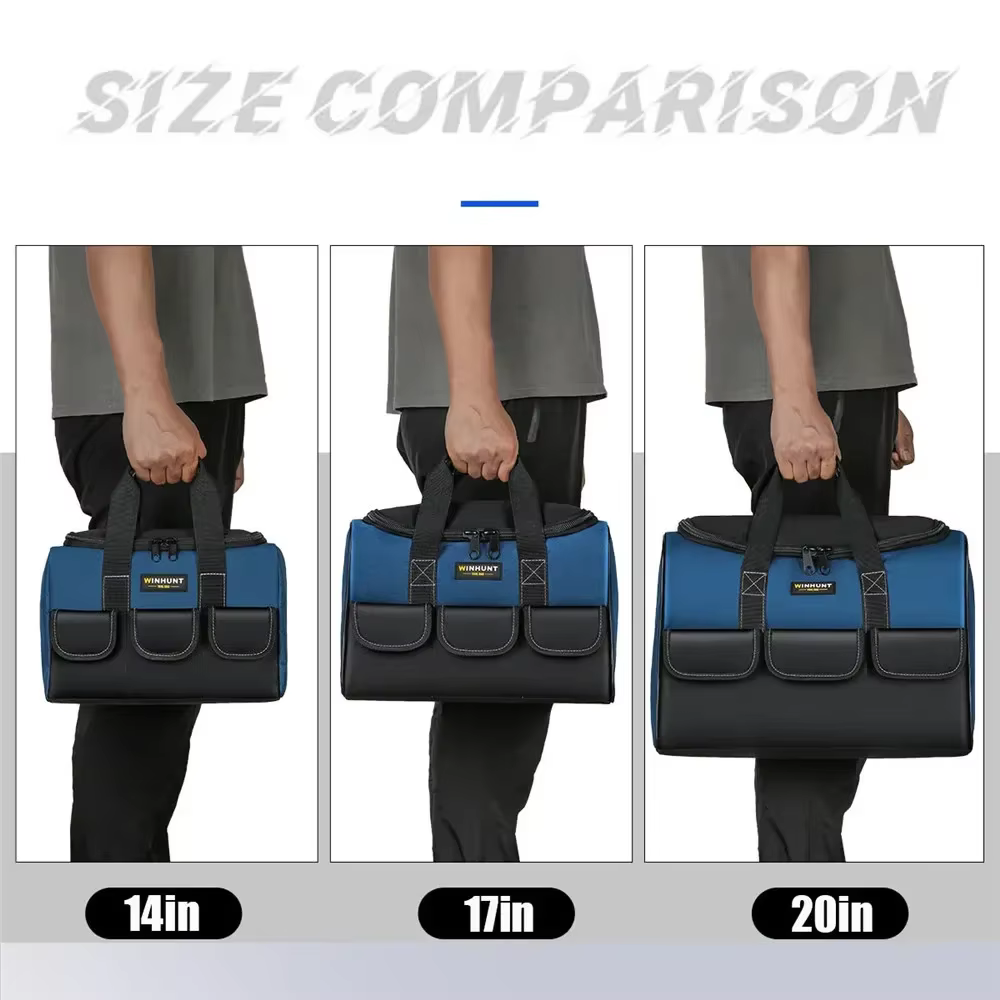 Nouveau sac à outils carré avec 30% plus de capacité