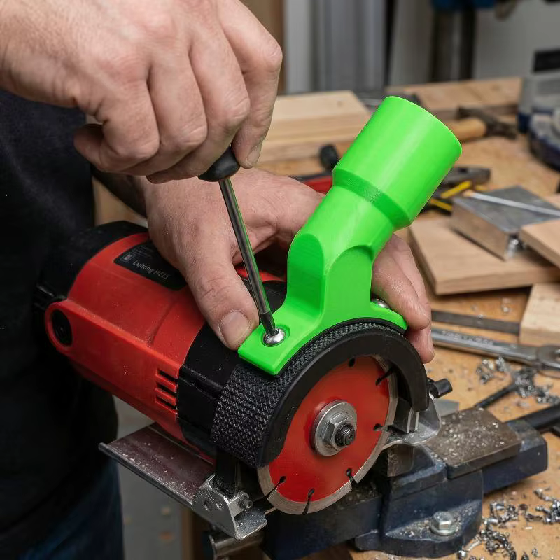 Extracteur de poussière pour meuleuse d'angle à double port