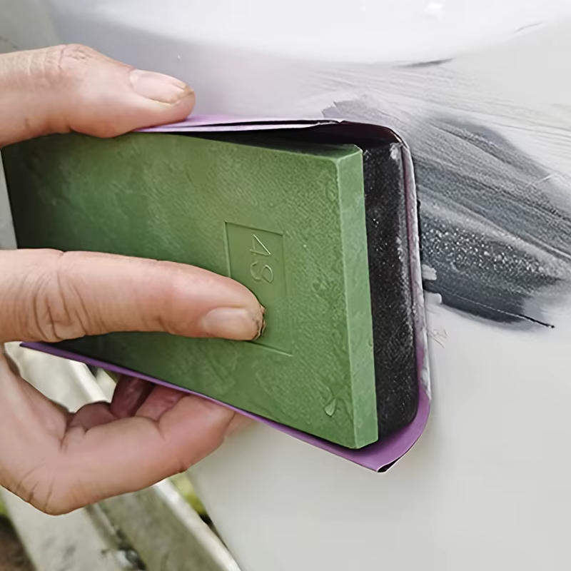 Ponceuse manuelle porte-papier de verre mur de meulage outil de polissage pour le travail du bois cadre spécial pour