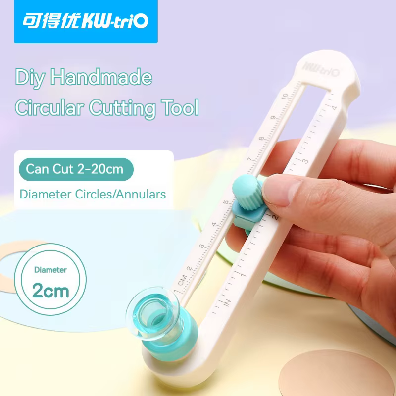 Outil de découpe de papier rond, coupe-papier manuel polyvalent pour scrapbooking, création de cartes et projets de bricolage pour l'étude et le bureau