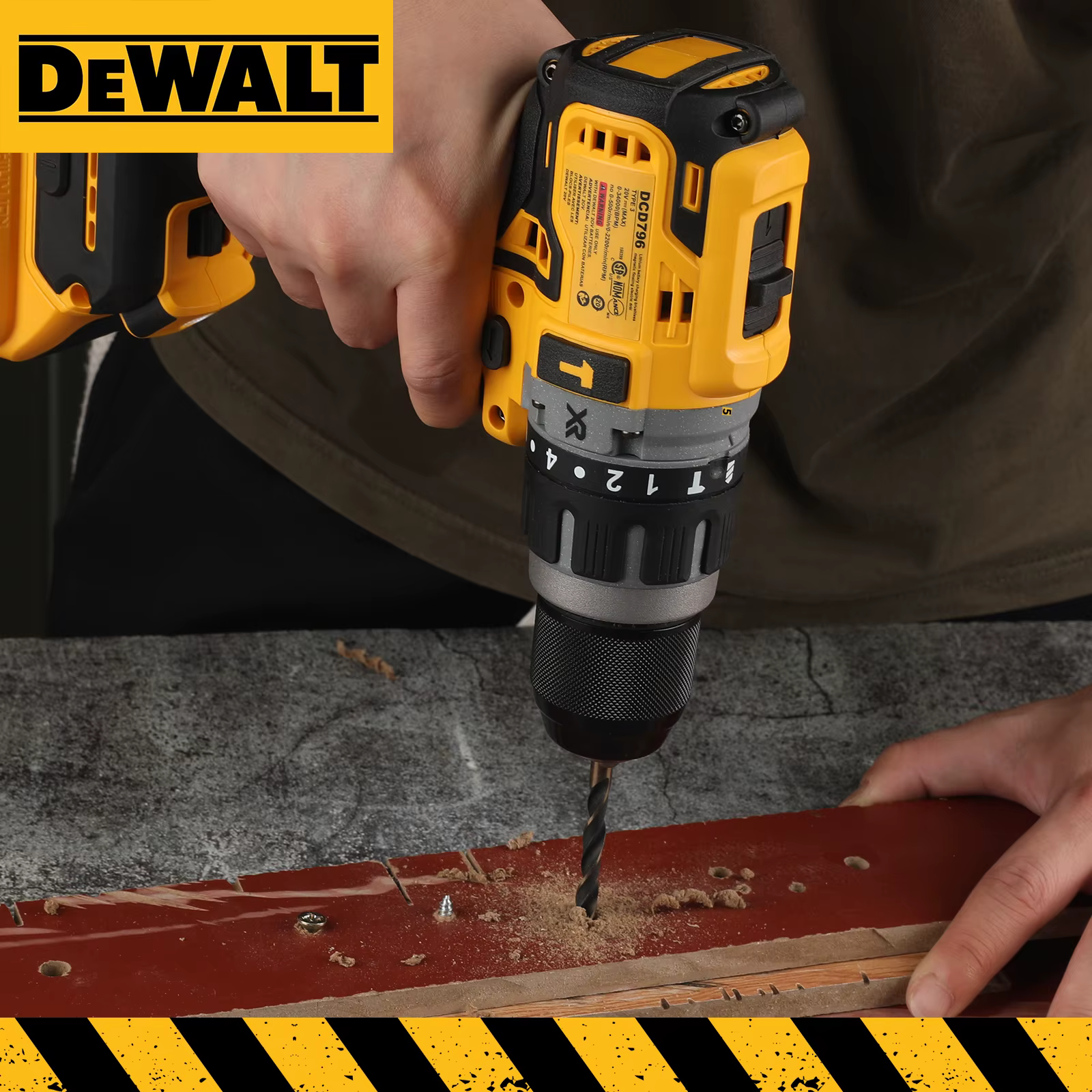 Dewalt 2000 tr/min perceuse électrique sans fil pilote sans brosse vitesse réglable