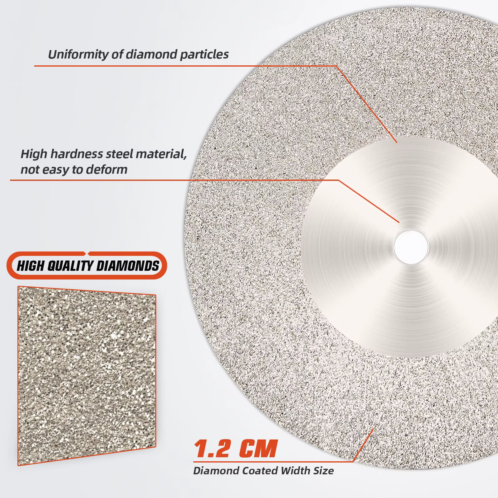 Disque de coupe diamant pour perceuse Dremel