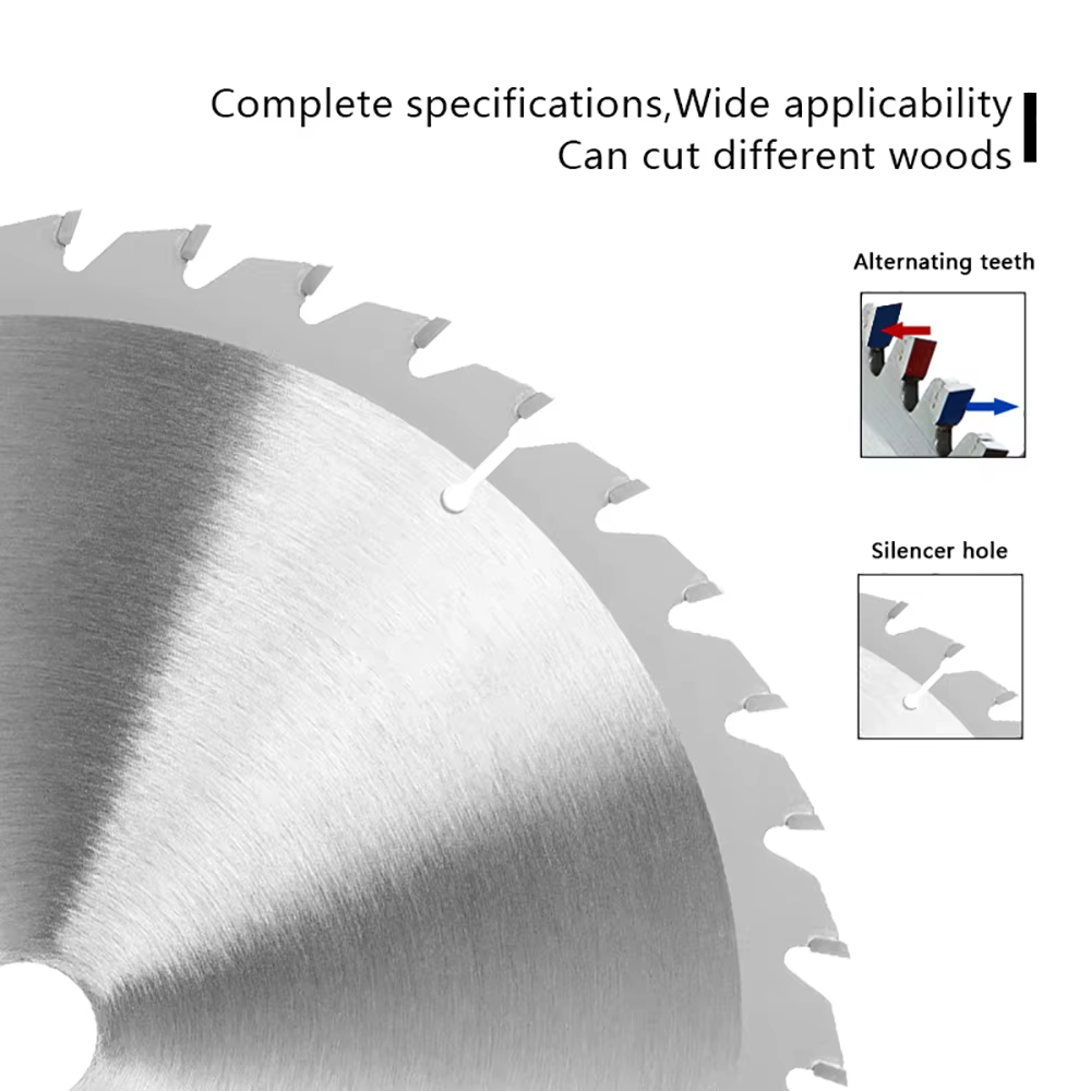 Lame de scie circulaire 10 "250mm pour la coupe du bois/aluminium à usage général 40 60 80 100 120 dents