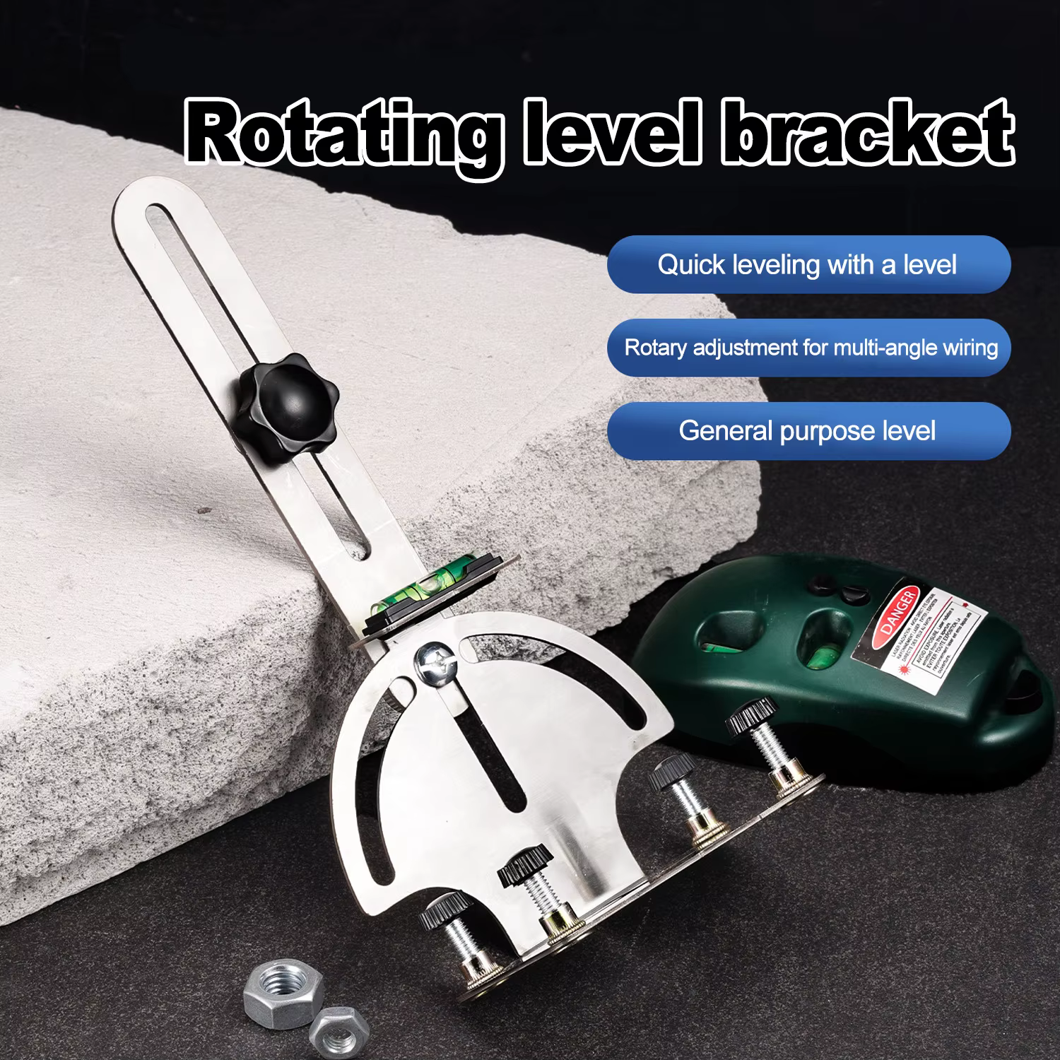 Support de niveau Laser rotatif à 360 degrés
