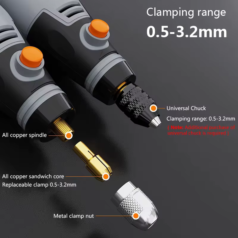 35W USB outil rotatif sans fil Dremel bricolage Mini perceuse stylo de gravure électrique 3 vitesses