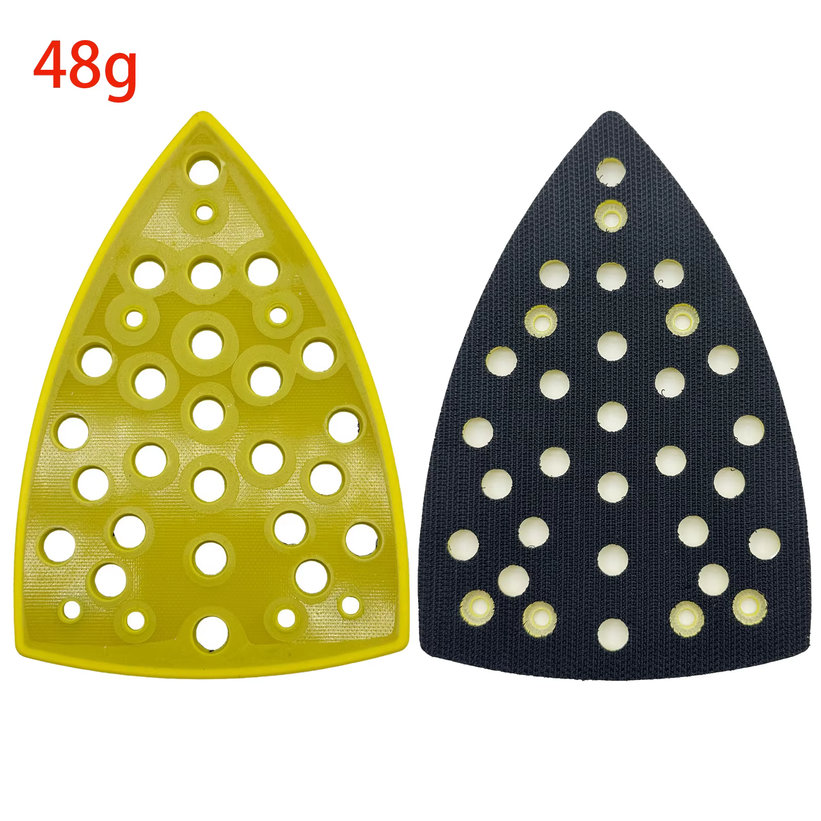 Tampon de polissage 100x148 mm avec 32 trous pour ponceuse triangulaire