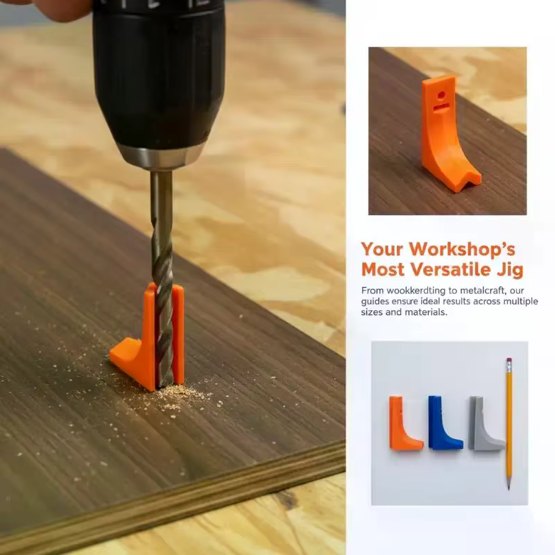 Guide d'angle de perçage en PLA durable
