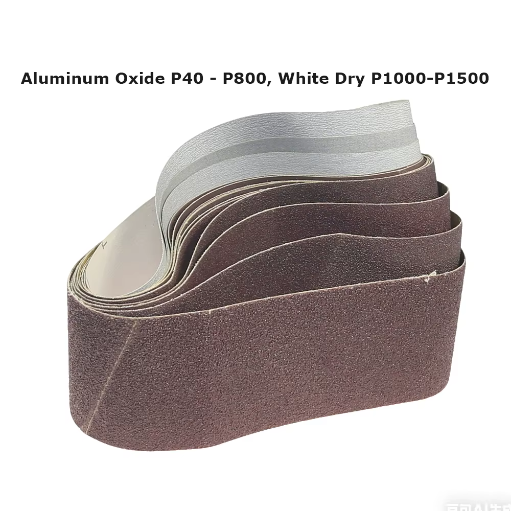 Bandes de ponçage pour ponceuse à bande 3 po x 21 po (533 x 75 mm) – Abrasifs céramiques P36 - AO P1500
