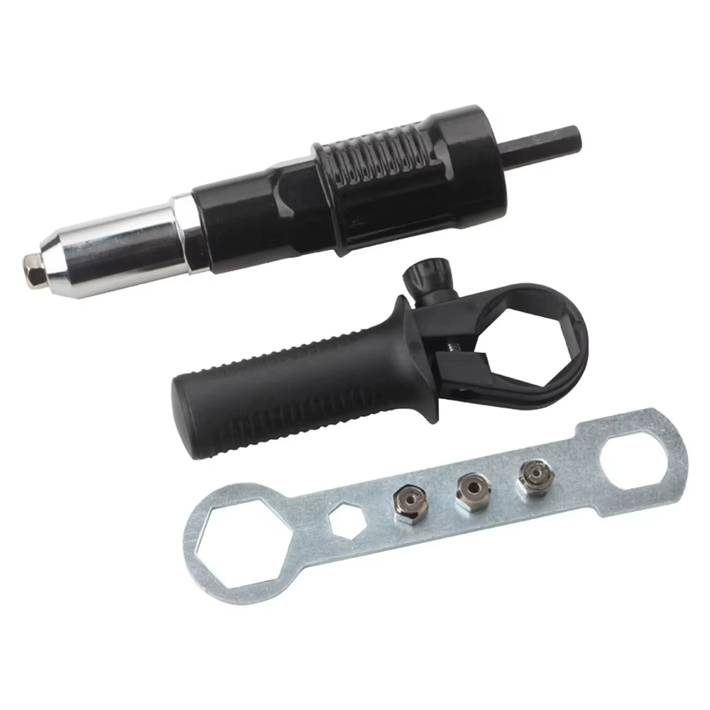 Outil à rivets électrique 2,4-4,8 mm, adaptateur pour perceuse à connexion rapide, outil à rivets haute efficacité, tige hexagonale de 1/4 pouce