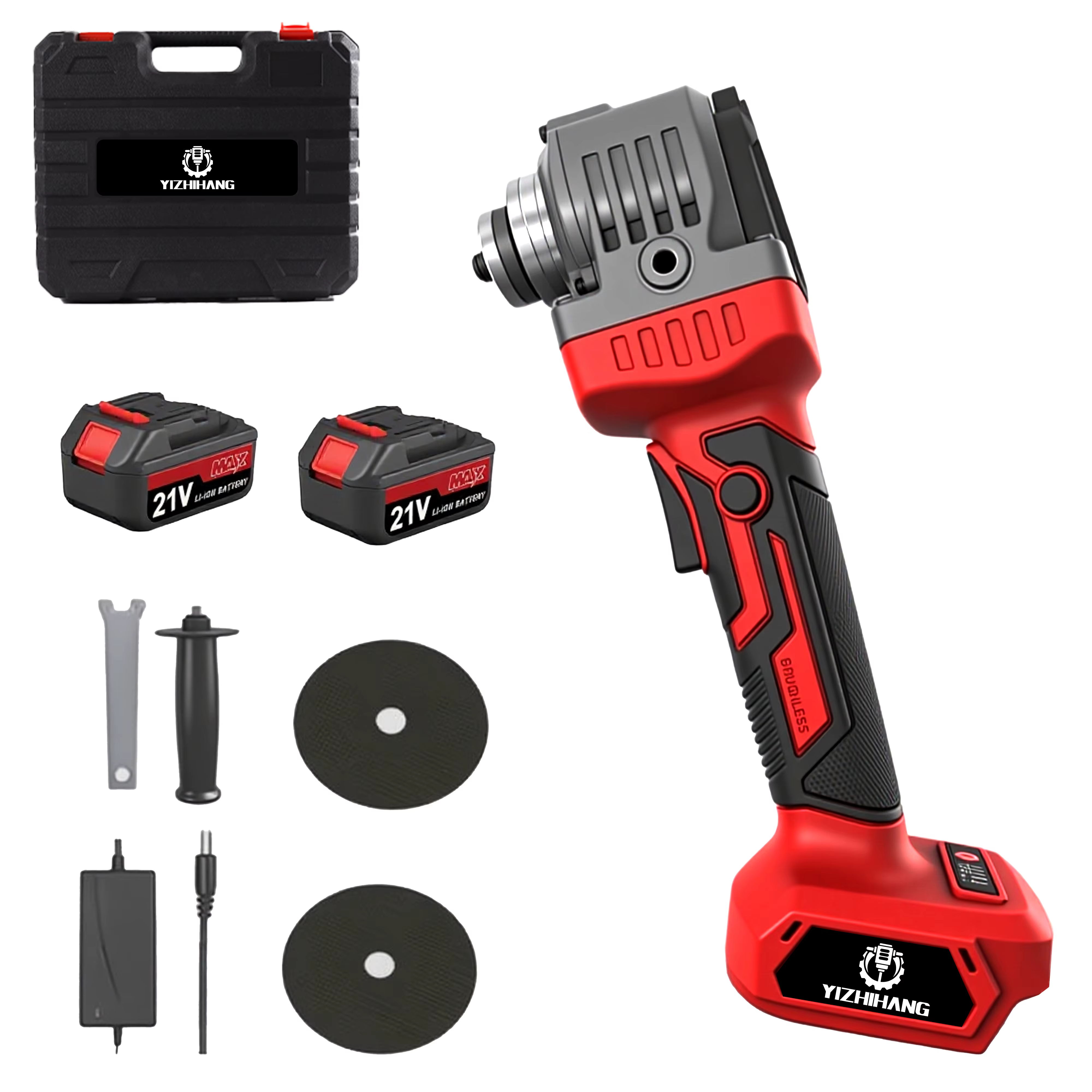 Meuleuse d'angle sans fil haute puissance avec batterie rechargeable