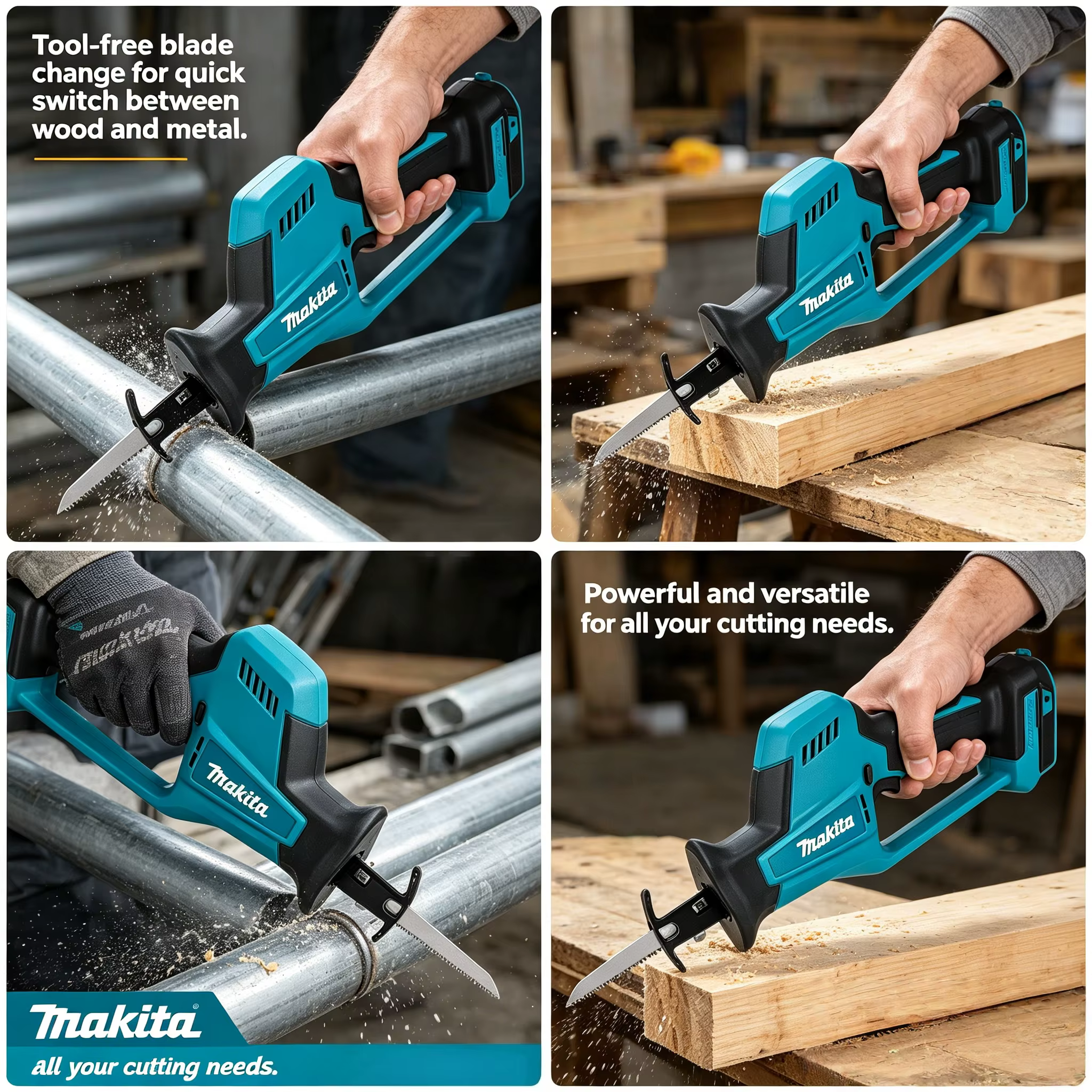 Scie à onglet portative Makita DJR189 18V sans fil