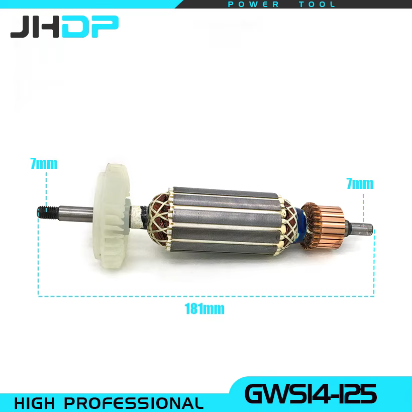 Moteur d'armature de perceuse 220V de remplacement pour meuleuse d'angle Bosch GWS 14-125 GWS14-125