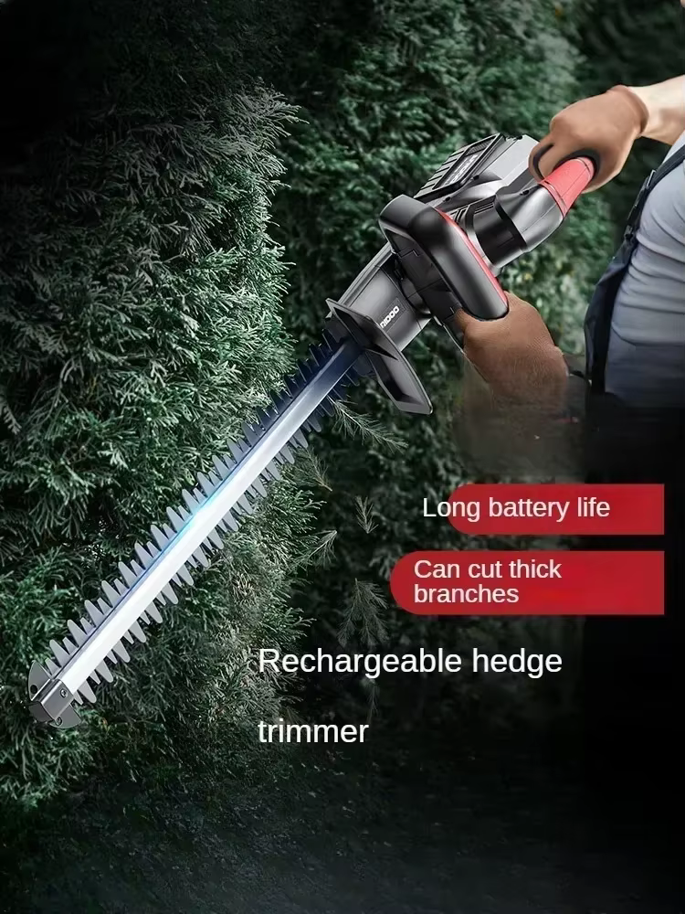 Taille-haie électrique portatif : sécateur sans fil pour jardin et pelouse