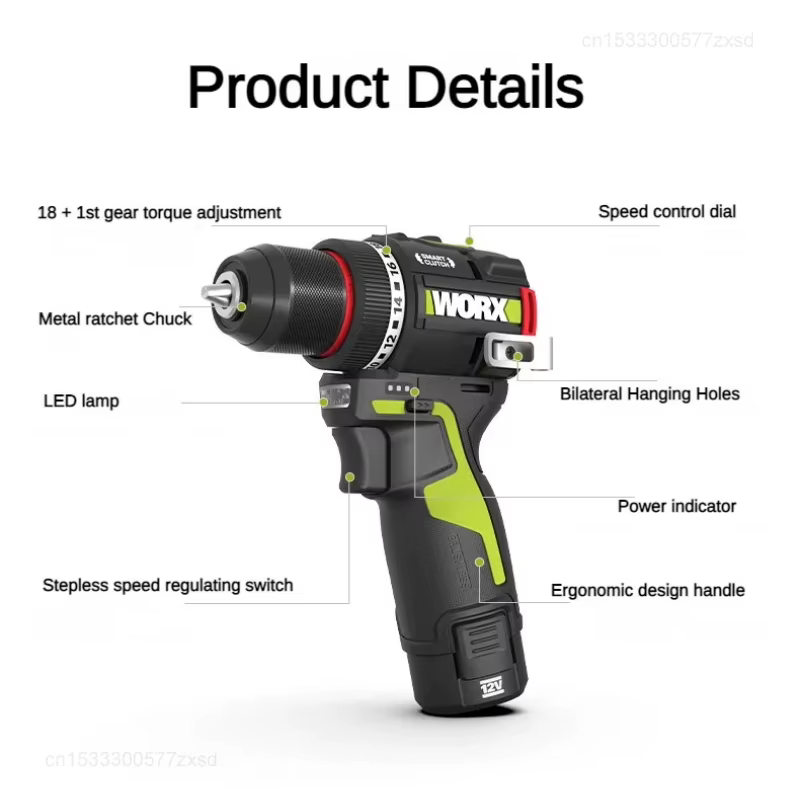 WORX – perceuse électrique sans fil WU135