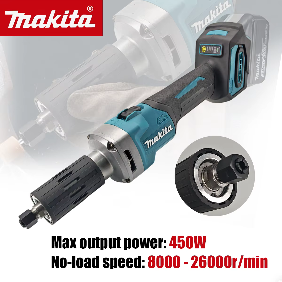 Meuleuse sans fil Makita à moteur sans balais