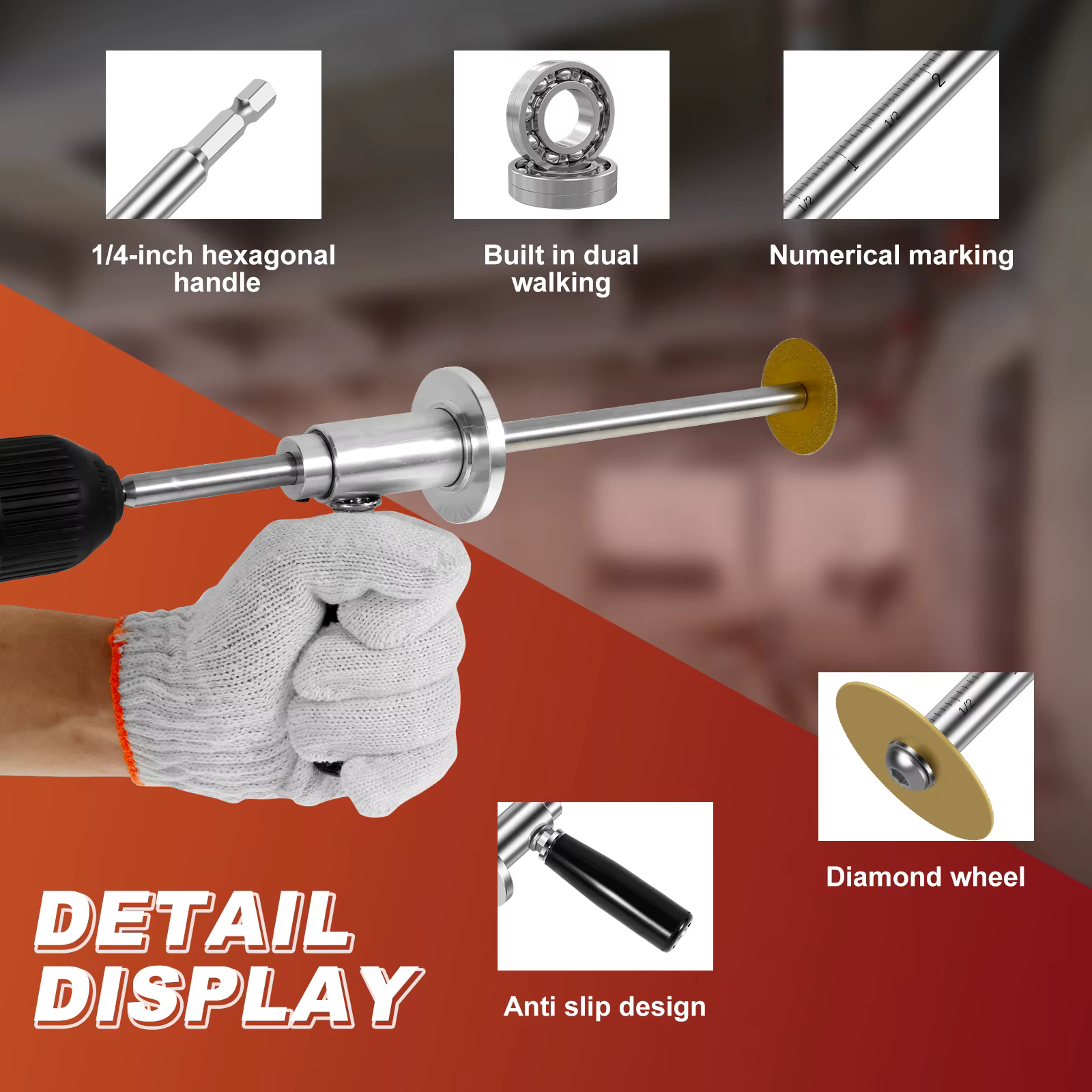 Outil de coupe de tuyaux en PVC en acier inoxydable avec 5/11 lames-poignée ergonomique à profondeur réglable
