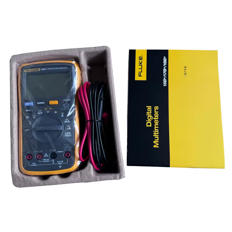Fluke 18B plus multimètre numérique AC/DC tension courant LED Test automatique plage manuelle résistance capacité testeur