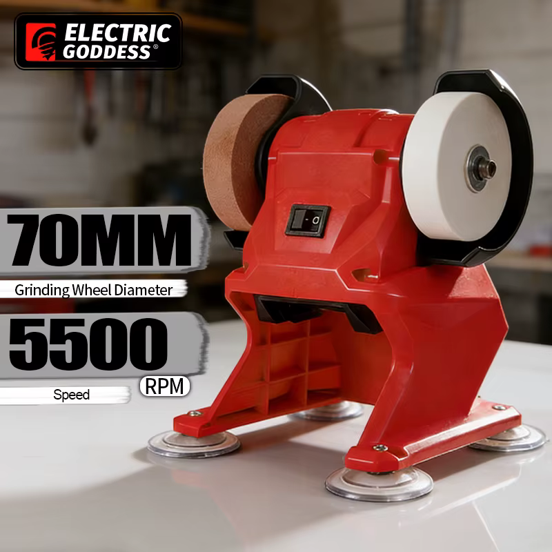 Meuleuse de table électrique sans fil double fonction pour polissage et affûtage de pierres et de couteaux