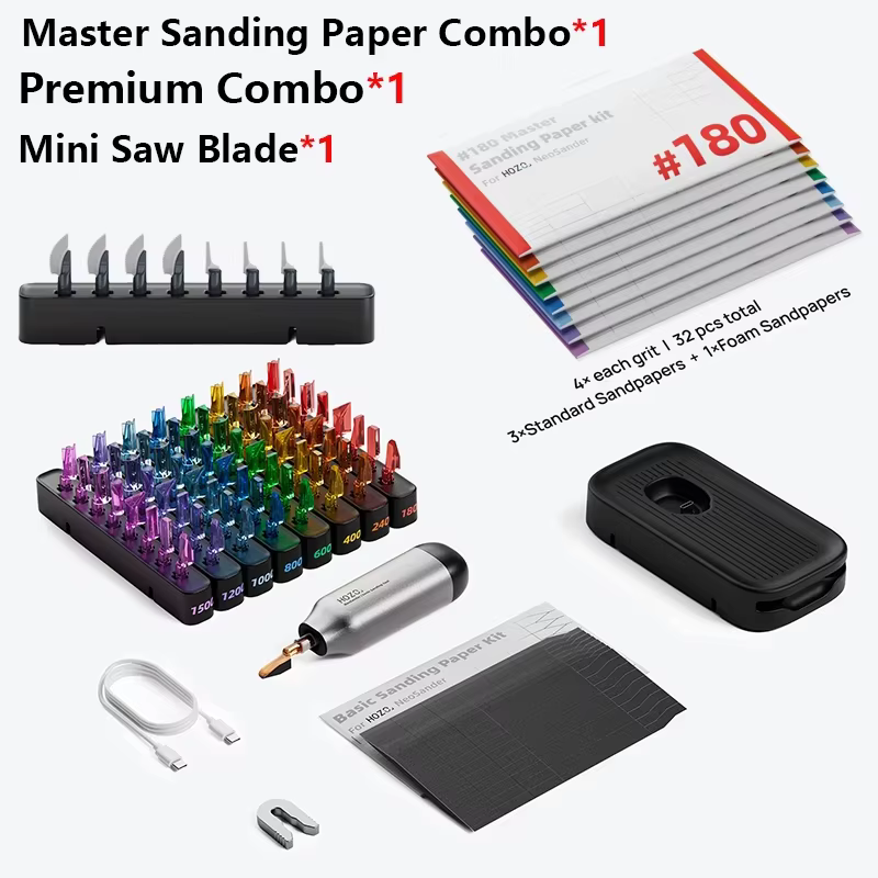 Ponceuse électrique sans fil HOZO NeoSander, stylo de micro-polissage pour modèles Gundam, impressions 3D, résine, bois, métal, bijoux, bricolage et artisanat
