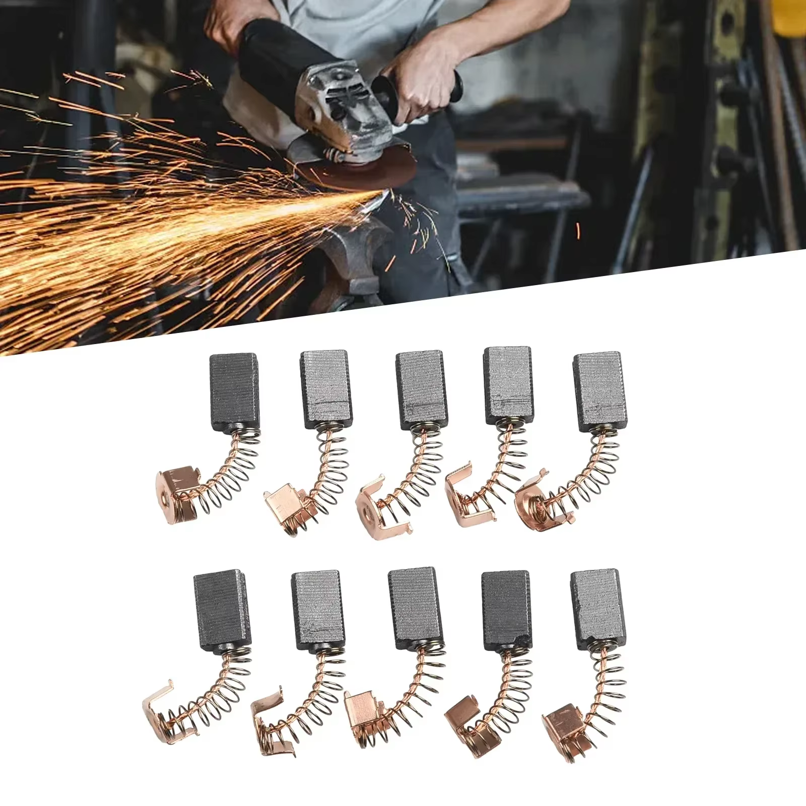Balais de carbone de remplacement pour meuleuse d'angle Black Decker G720