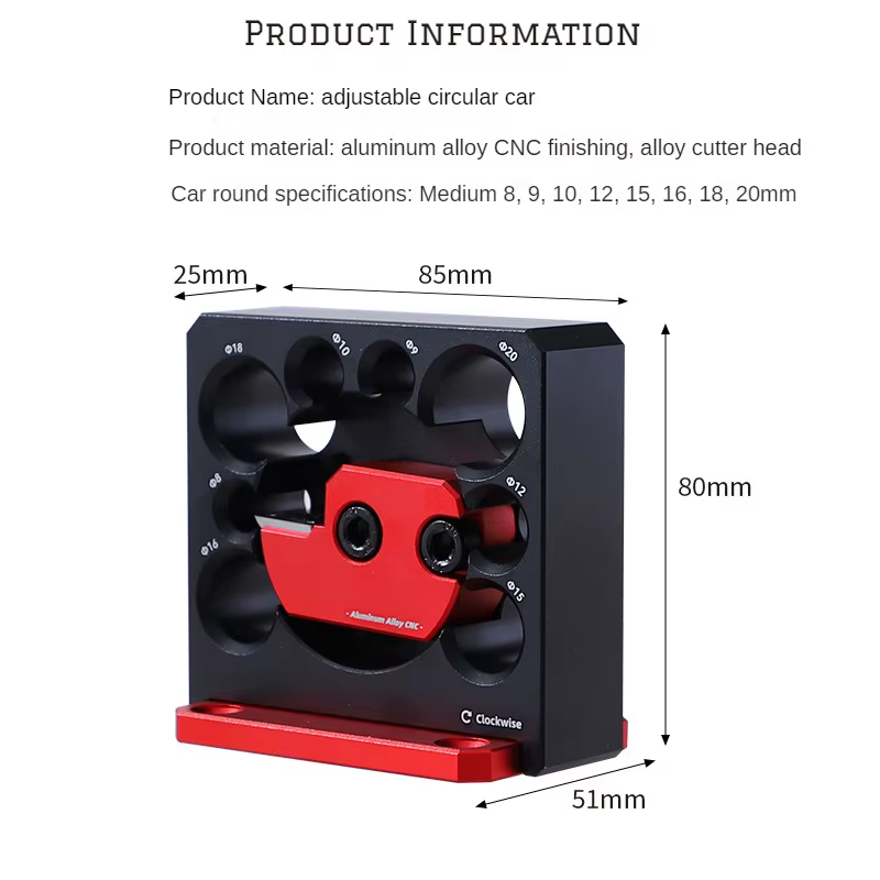 Perceuse électrique réglable Meacceler8 mm-20mm avec lame en carbure