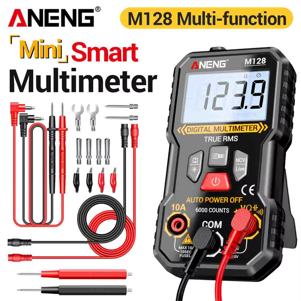 Multimètre multifonction mini ANENG M128 6000 points de lecture