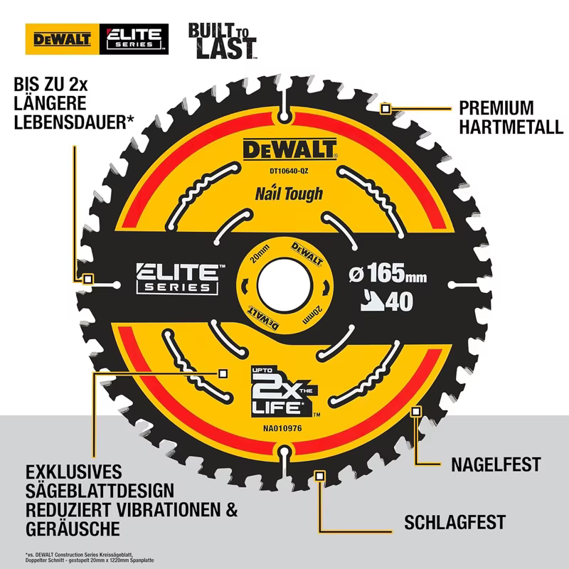 Lame de scie circulaire DEWALT DT10640 ELITE